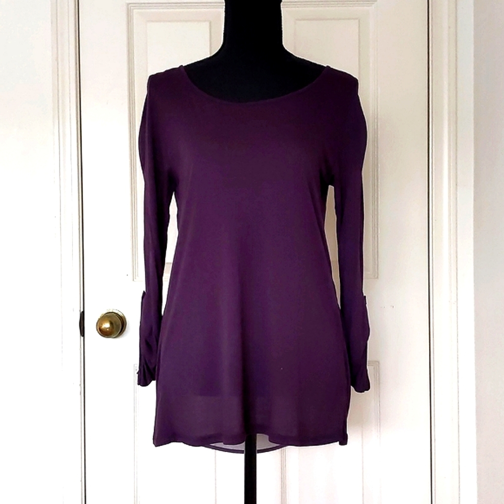 NWT. Express 100% Rayon Open Back with Sheer Top.